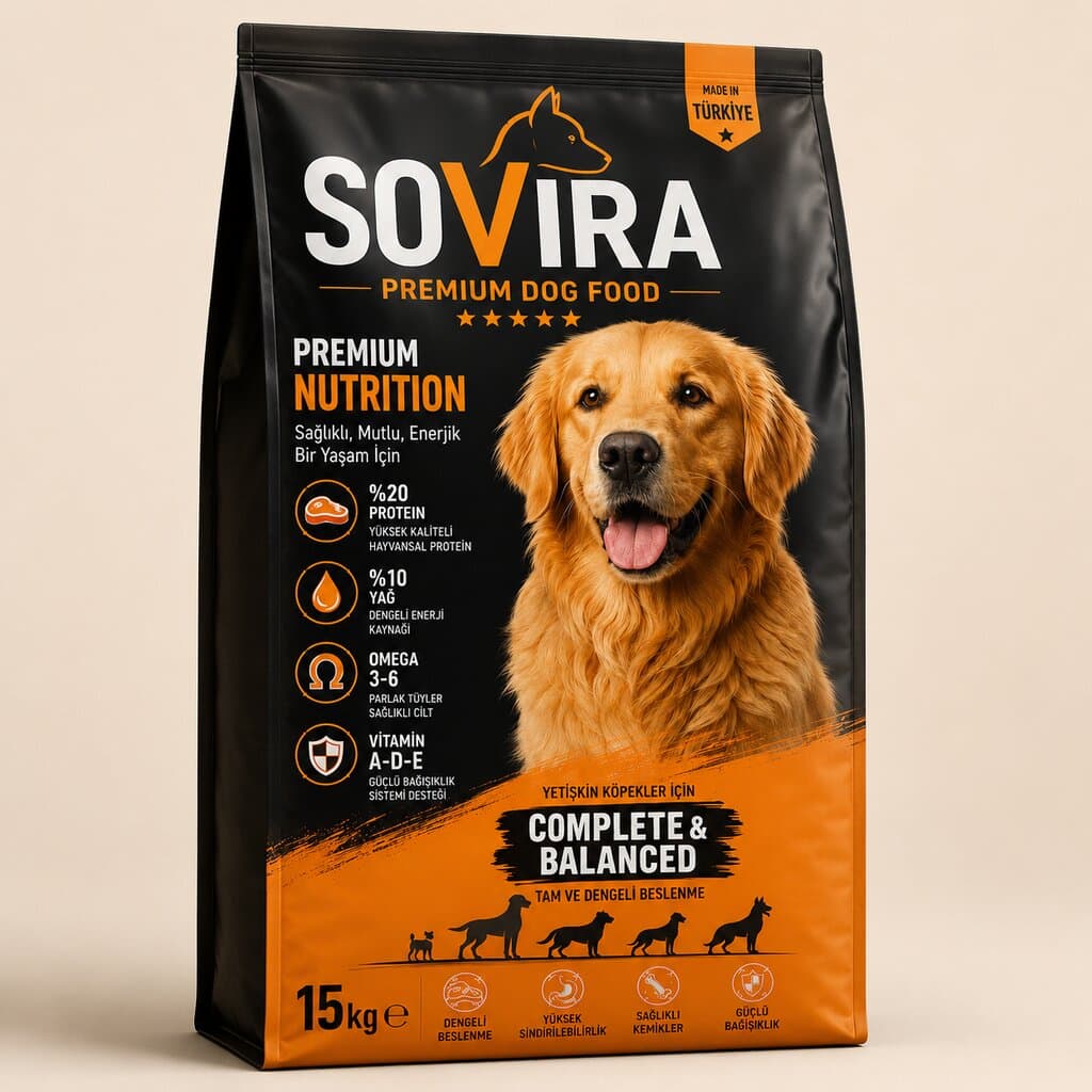 Sovira Yetişkin Köpek Kuru Maması (15kg)